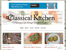 Tablet Screenshot of classicalkitchen.com